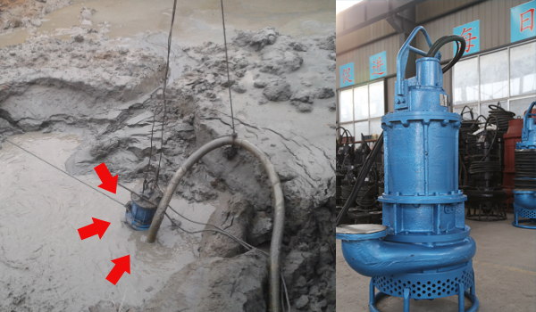 [四川乐山]3寸潜水泥沙泵用于建筑基坑泥沙清理