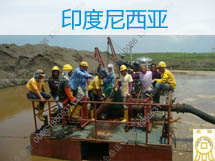 印尼客户选用船用抽沙泵抽沙选矿